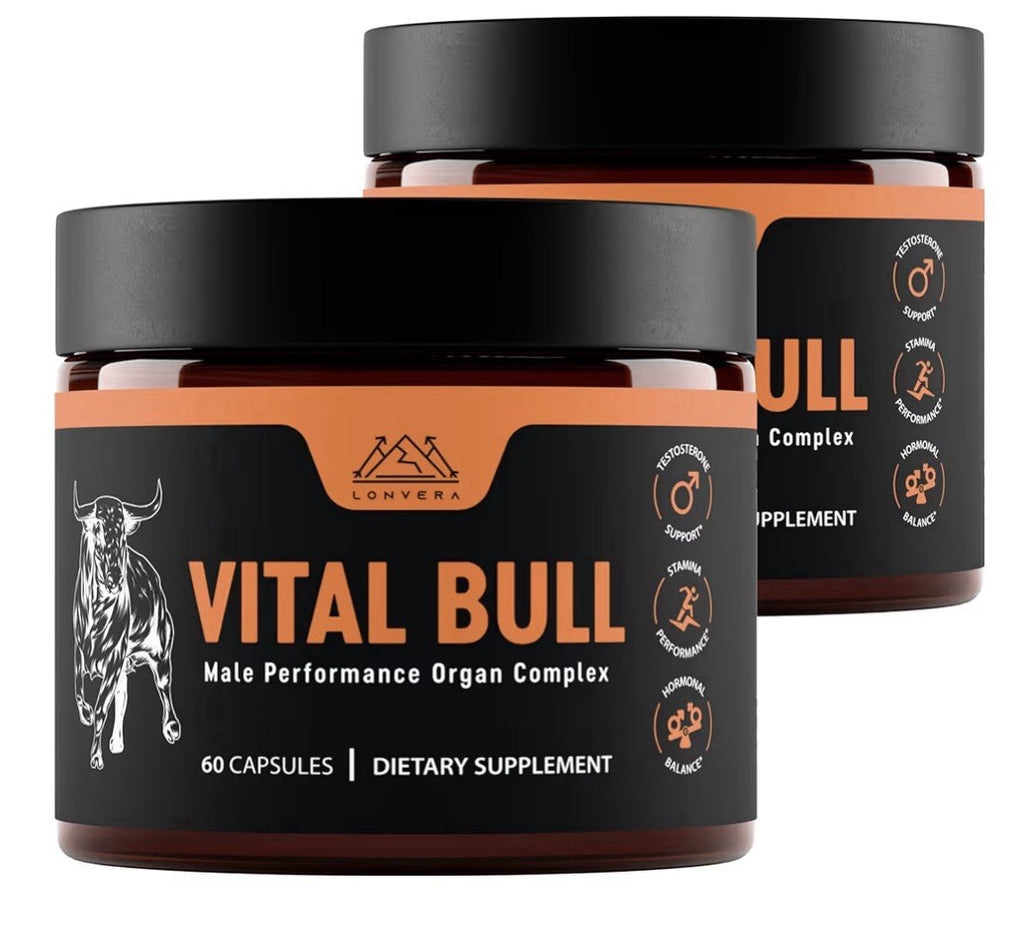 2 Pack Lonvera Vital Bull Male Performance Beef Organ Grass Fed For Men