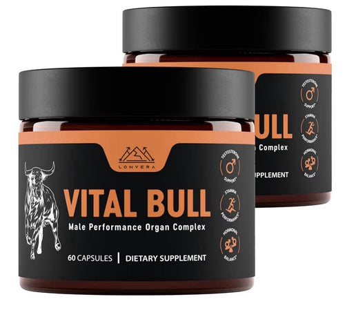2 Pack Lonvera Vital Bull Male Performance Beef Organ Grass Fed For Men