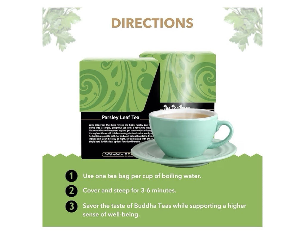 Buddha Teas Organic Parsley Leaf 18 Tea Bags Antioxidants Non-GMO Caffeine Free