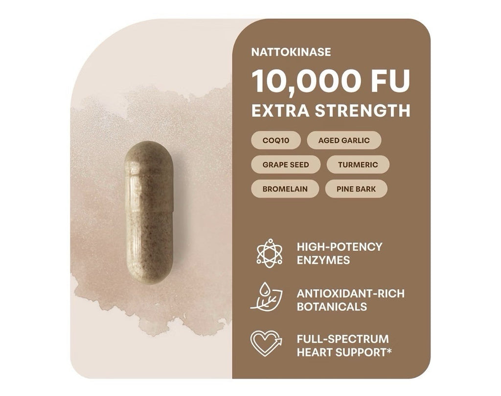 Micro Ingredients Nattokinase 10,000 FU Per Serving 240 Veggie Capsules