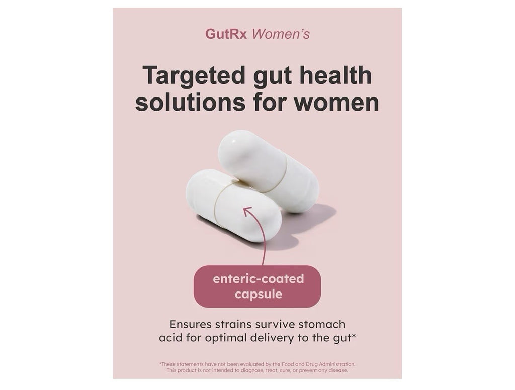 GutRX Women’s Probiotic Prebiotic Digestive Vaginal Urinary Support 30 Capsules