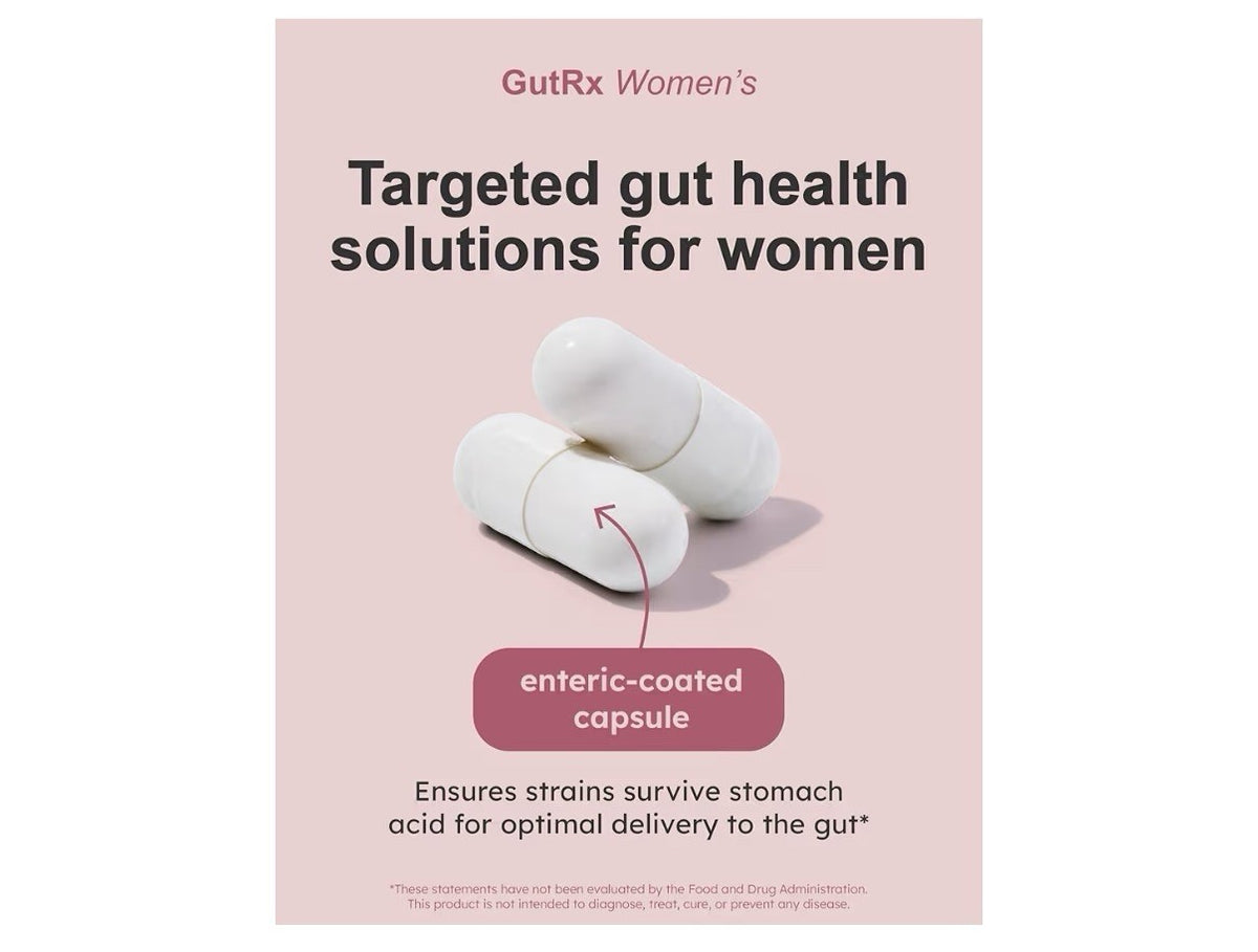 GutRX Women’s Probiotic Prebiotic Digestive Vaginal Urinary Support 30 Capsules