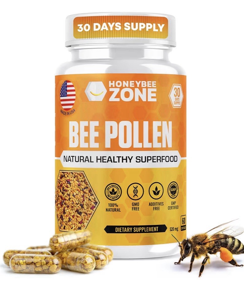 HONEYBEEZONE Bee Pollen Granules Natural Healthy Superfood Energy Immunity 60cap