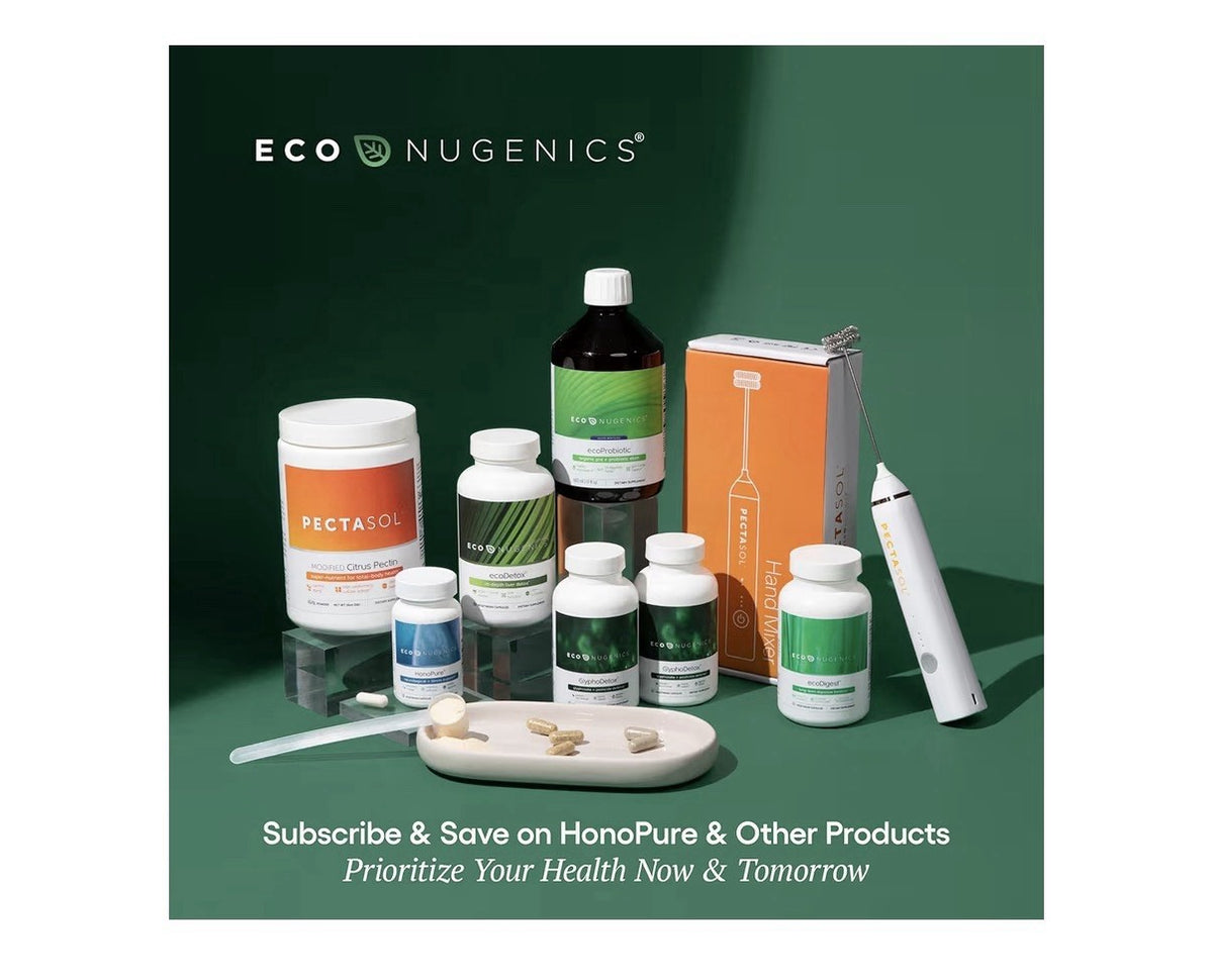 EcoNugenics PectaClear Detox Supplement for Toxic Metal Cleanse Repair 60 Caps