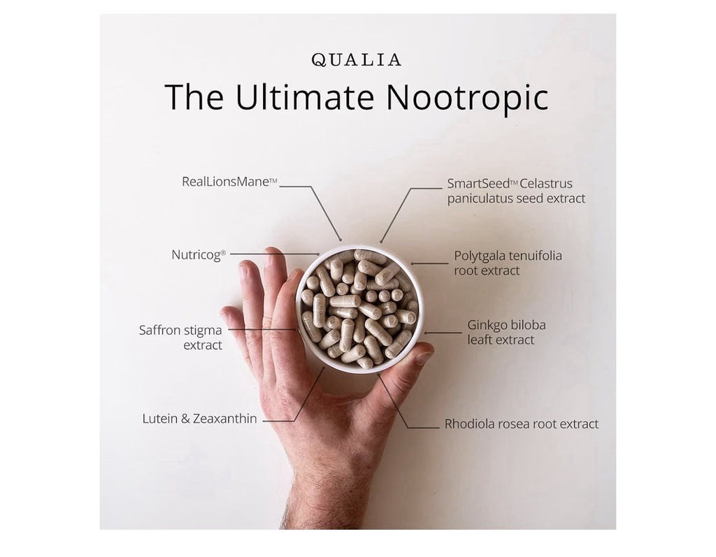 2 Pack Qualia Mind Focus Memory Drive The Ultimate Blend For Brain Health