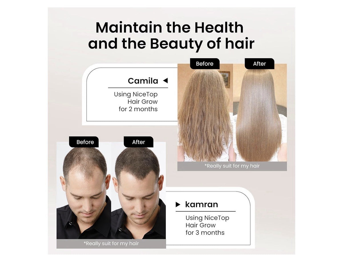2 Pack NiceTop Hair Grow Supplement Hair Growth Fullness Reduce Hair Breakage