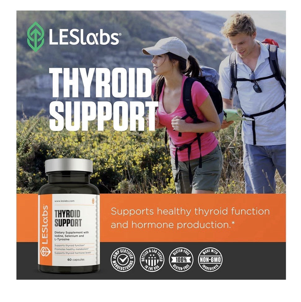 LES Labs Thyroid Support Metabolic Health Thyroid Hormone Focus Energy 60capsule