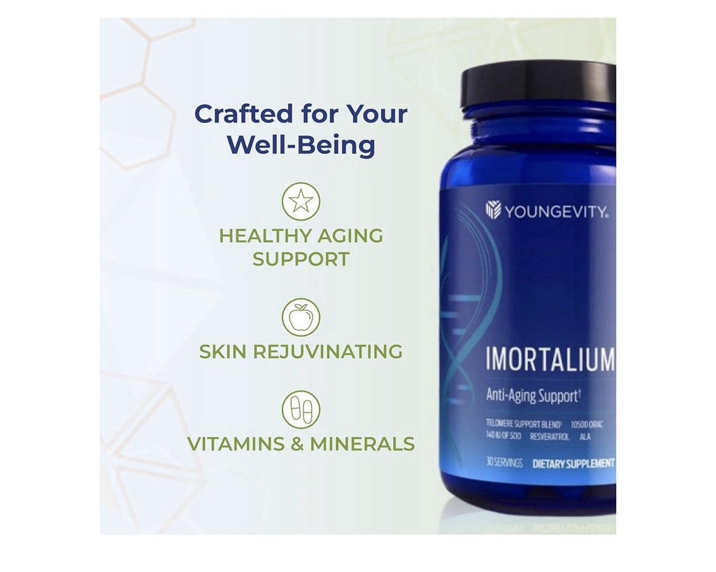 Youngevity Imortalium Anti-Aging Support Telomere Health Support 120 Tablets