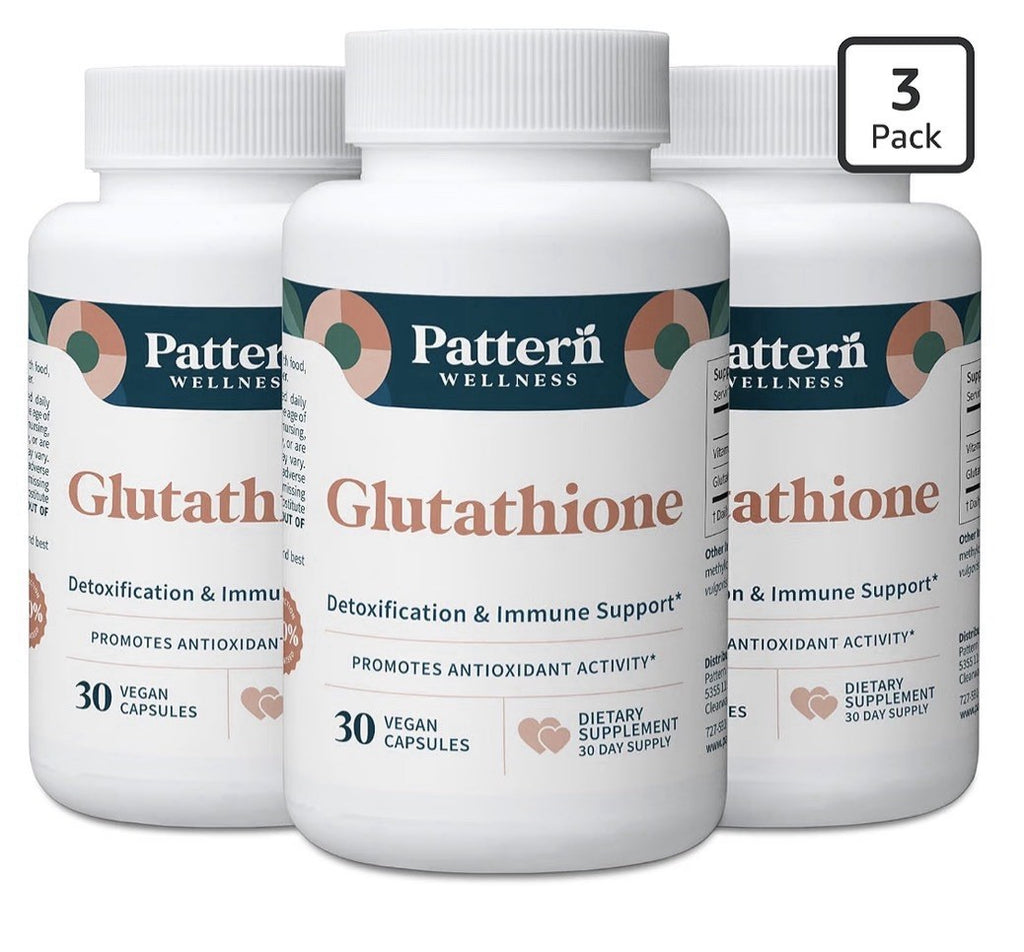 Pattern Wellness Glutathione Detoxification & Immune Support Antioxidant 3 Pack