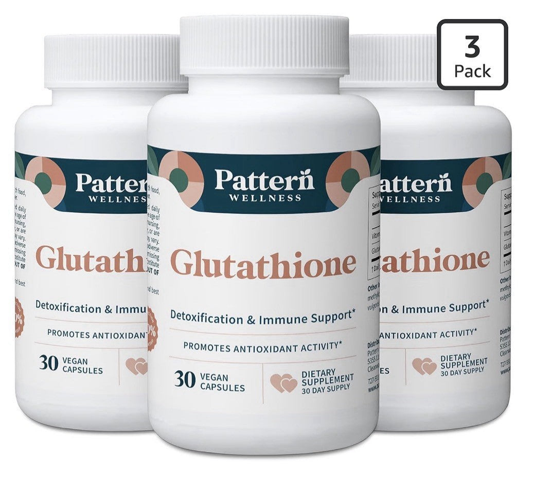 Pattern Wellness Glutathione Detoxification & Immune Support Antioxidant 3 Pack