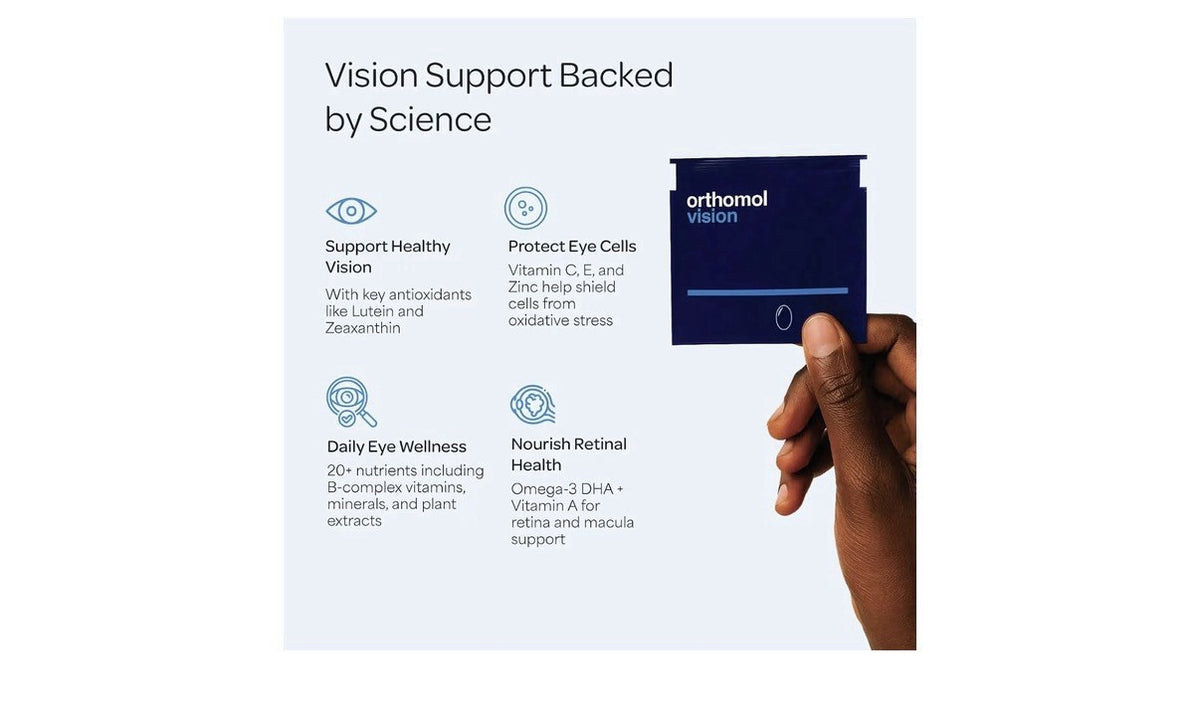 Orthomol Vision Comprehensive Eye Health Supplement Eye Wellness 30 Daily Packs