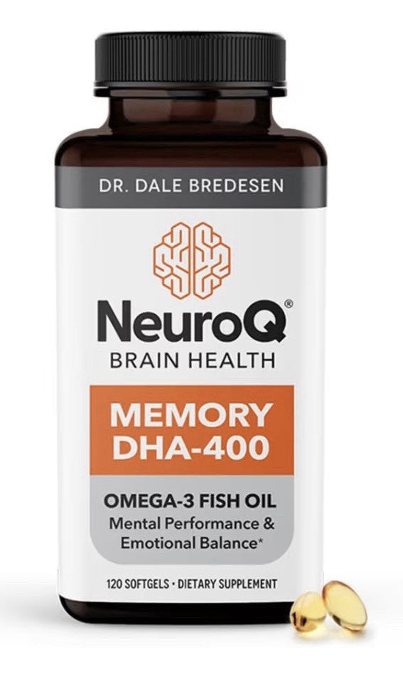 LifeSeasons NeuroQ Memory DHA-400 Omega-3 Fish Oil Mental Performance 120Softgel