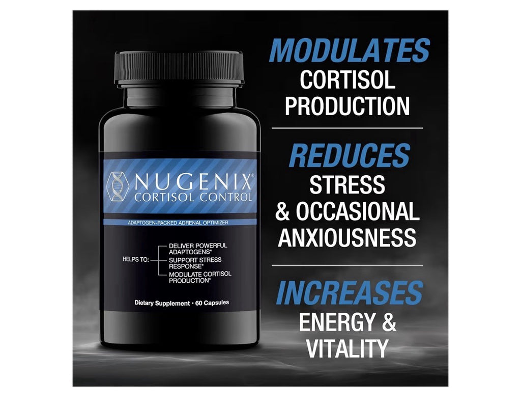 Nugenix Cortisol Control Adaptogen- Packed Adrenal Optimizer For Men 2 Pack