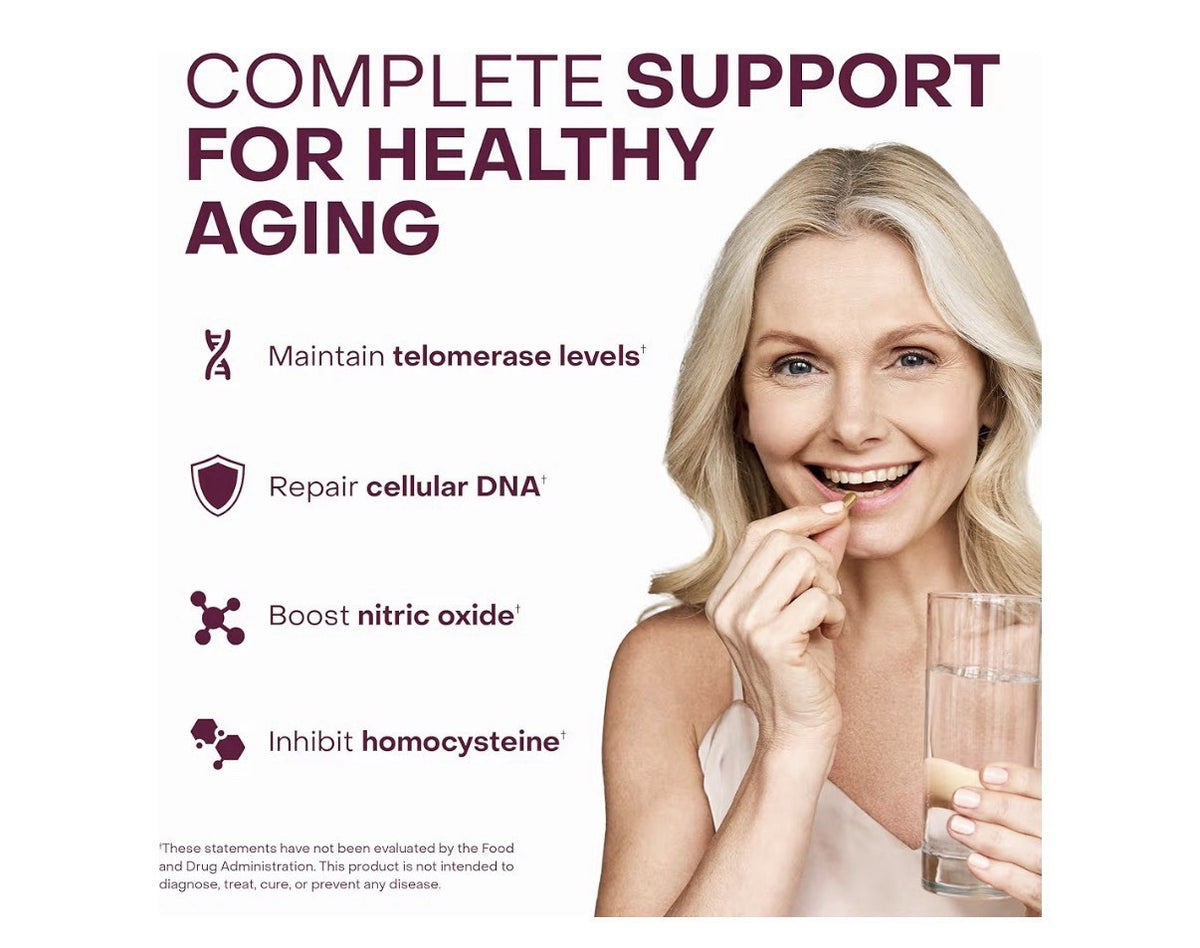 HealthyCell Telomere Length Nitric Oxide Boosters Cell Repair Nutrients 30 Caps
