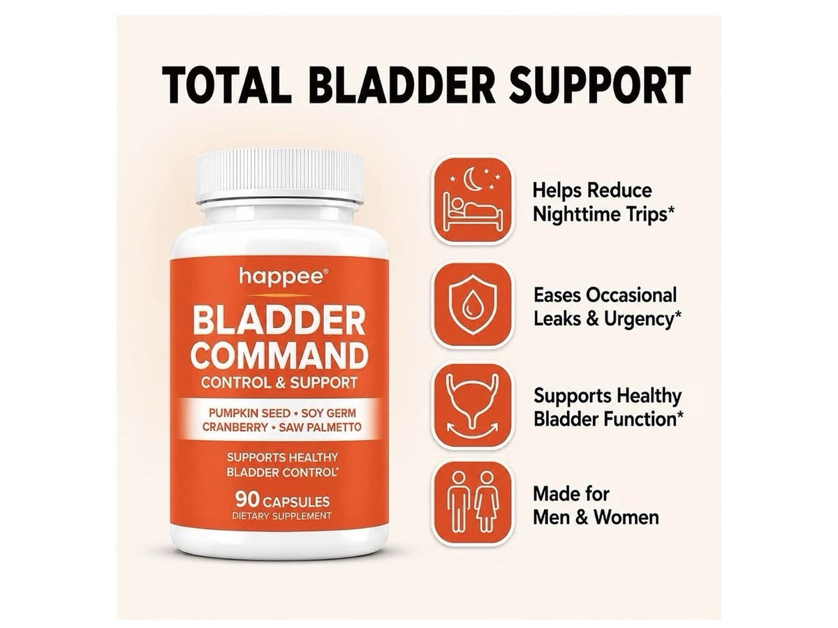 Happee Bladder Command Control & Support For Women & Men 90 Capsules