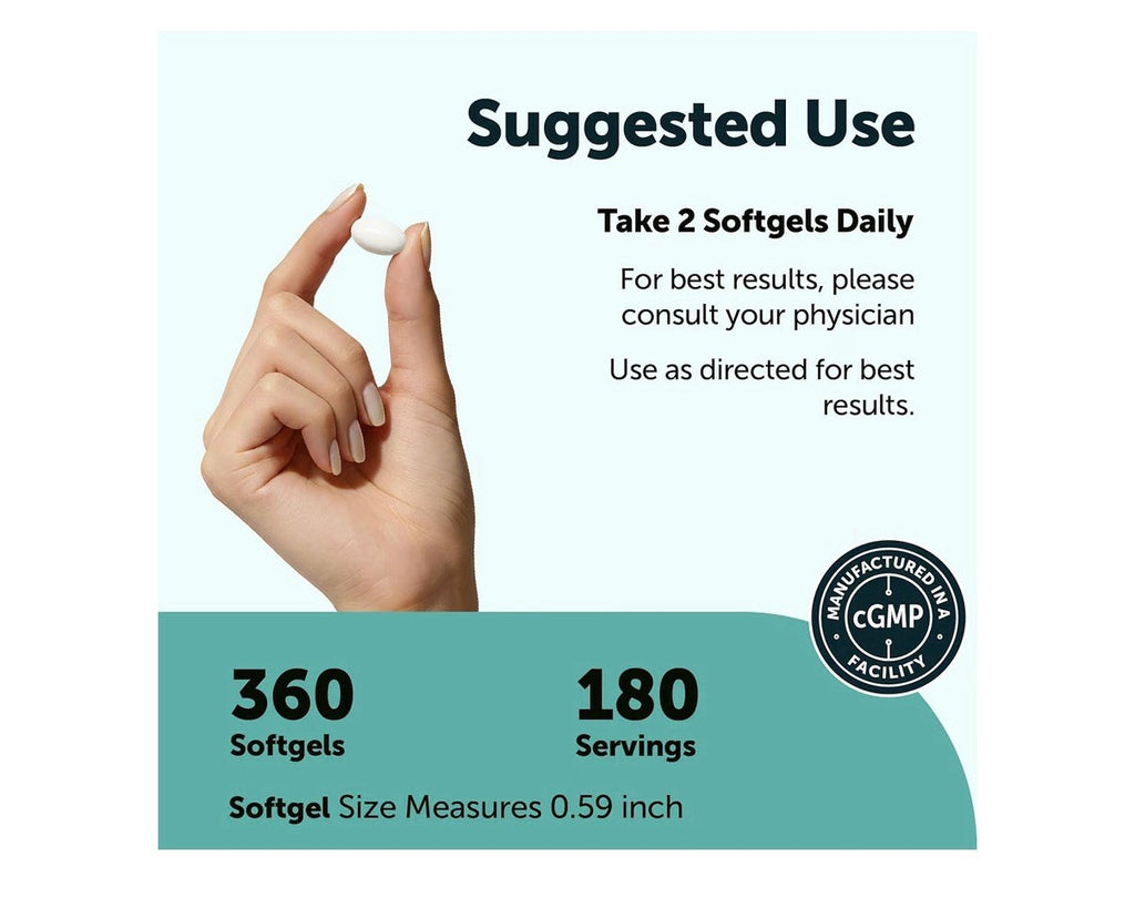 Micro Ingredients Triple Boron Complex 10mg Per Serving 360 Softgels Women & Men