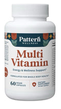 Pattern Wellness Multivitamin Energy & Wellness Support for Women & Men 60 Caps