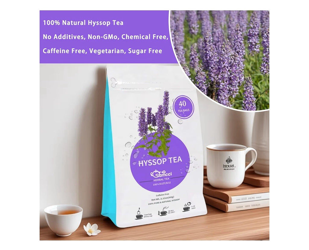 Samcci Hyssop Tea Herbal Hyssop Support Digestive Relaxation 40 Tea bags