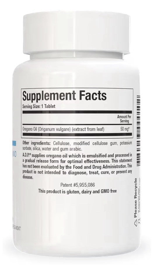 Biotics Research A.D.P. Emulsified Oil of Oregano for GI Health 120 Tablets
