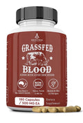 Ancestral Supplements Grass Fed Blood With Liver & Spleen Pasture Raised 180caps