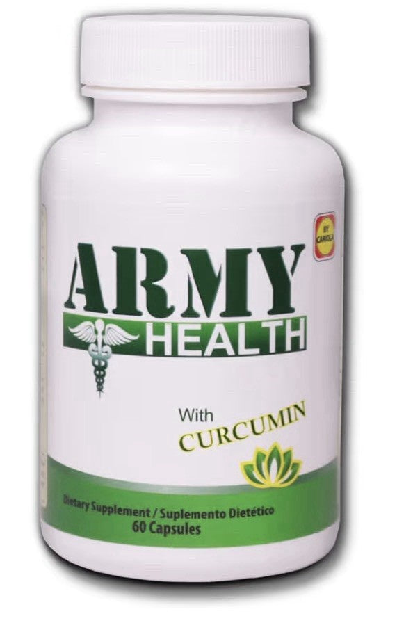 ARMY HEALTH Turmeric Curcumin Supplement Capsules Extra Strength Turmeric 60Caps