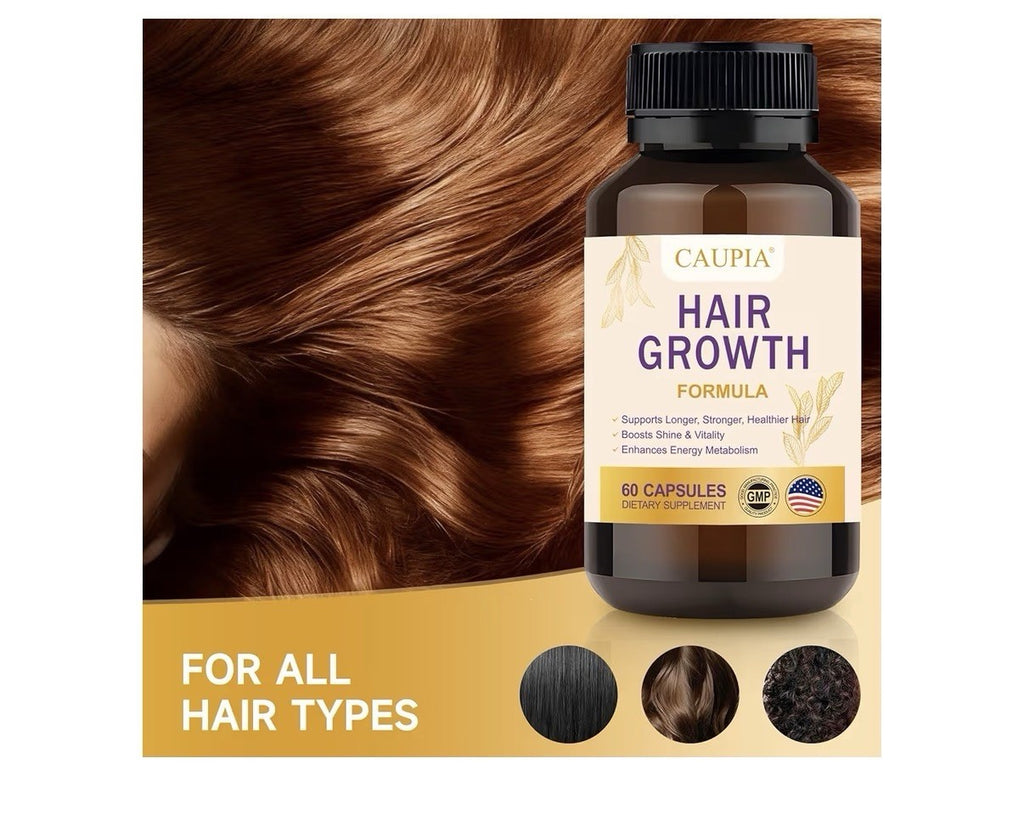 CAUPIA Hair Growth Formula Stronger Longer Healthier Hair Energy Metabolism 60ca