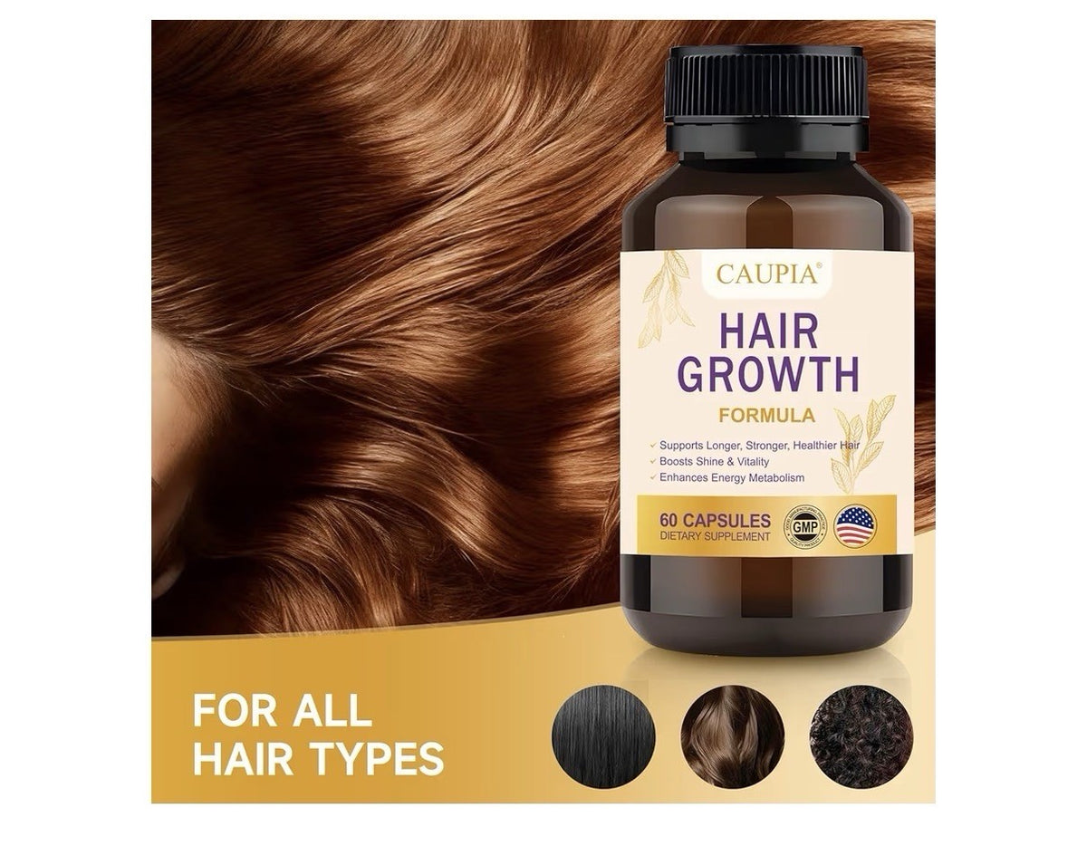 CAUPIA Hair Growth Formula Stronger Longer Healthier Hair Energy Metabolism 60ca