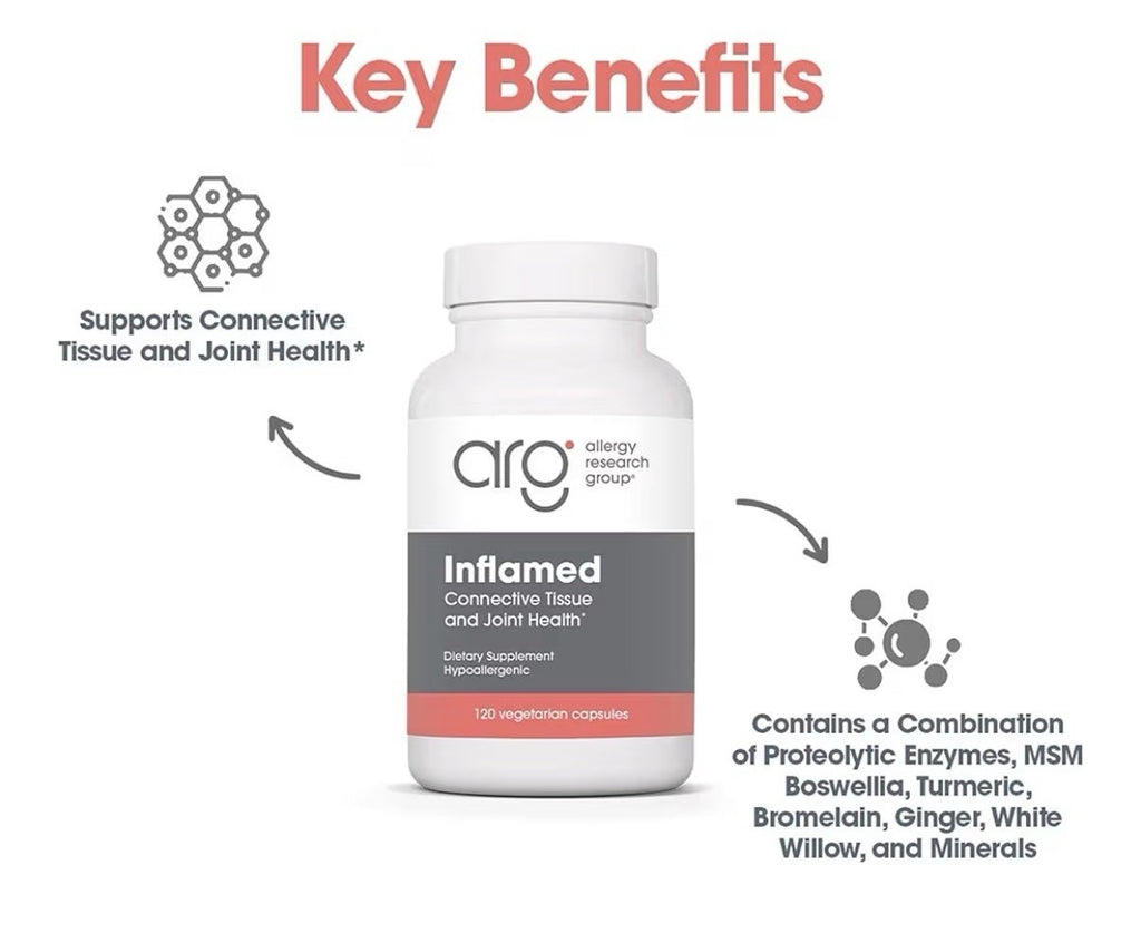 Allergy Research Group Inflamed Joint Health Supplement Joint Support 120capsule