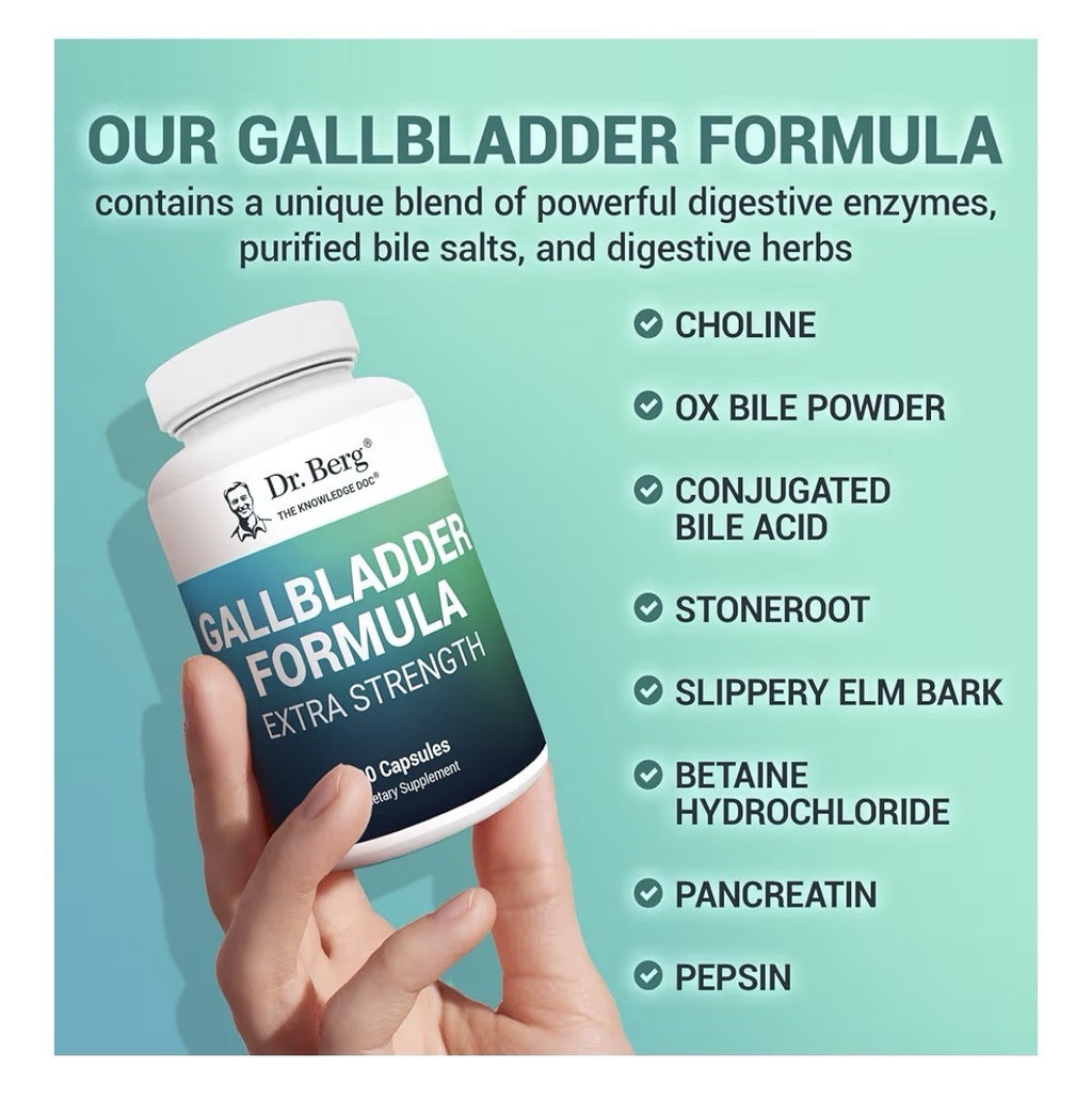 Dr. Berg Gallbladder Formula Extra Strength 90 Capsules Dietary Supplement