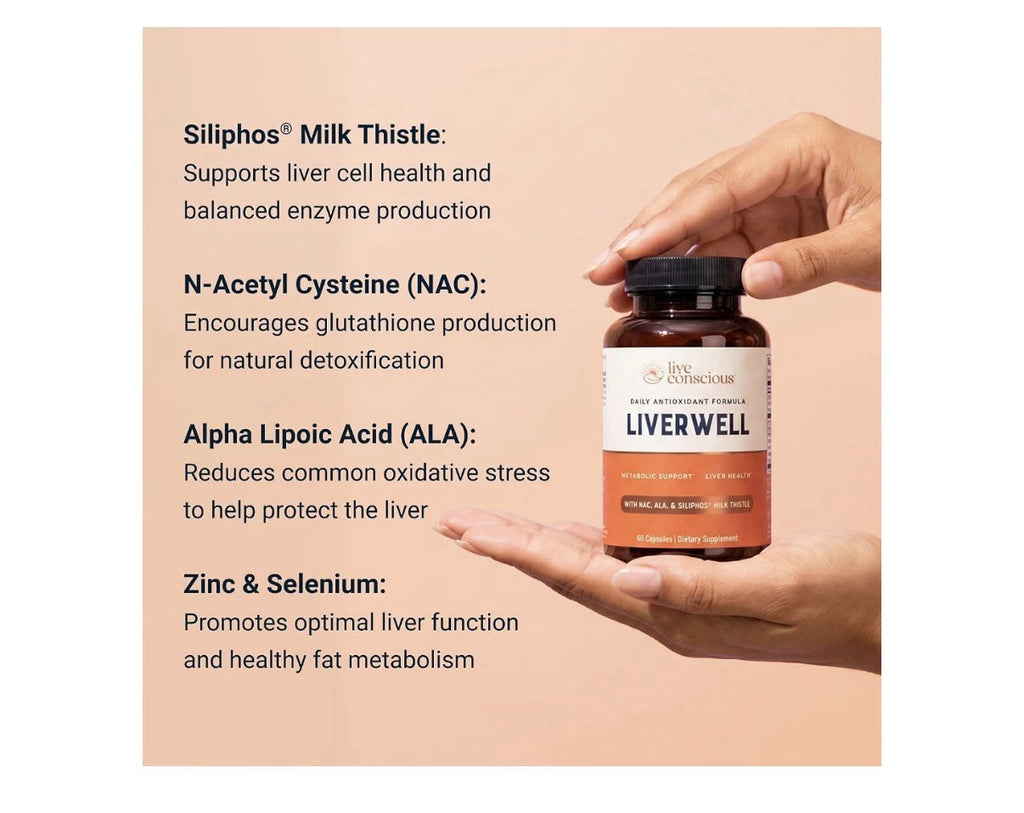 2 Pack Live Conscious LiverWell Liver Metabolic Support Liver Health Cleanse