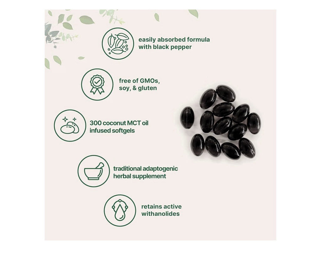 Micro Ingredients Ashwagandha Highly Bioavailability Made With Macao Oil 300sgel