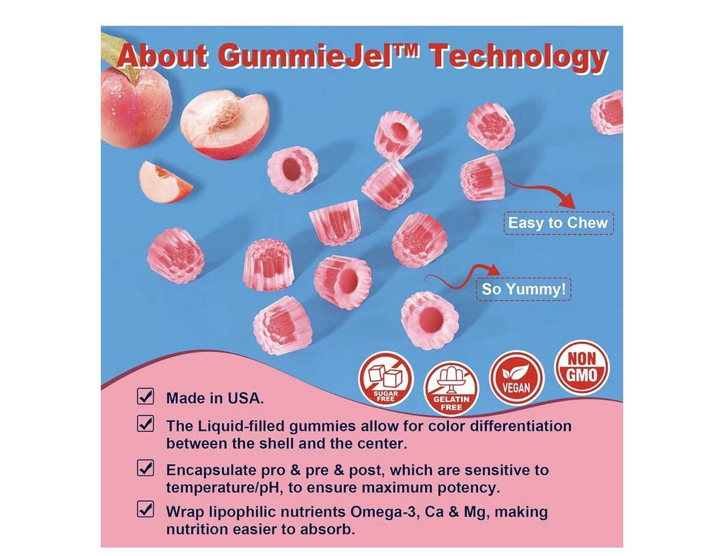 Nextdia Butyrate Gummies 9 Billion CFU Probiotic +Prebiotic+Postbiotic 60gummies
