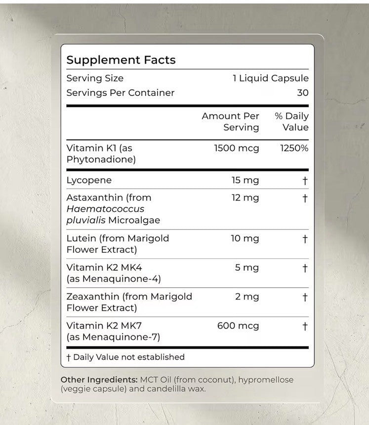 Blueprint Bryan Johnson Advanced Antioxidant Vision Bone Heart Support 60capsule