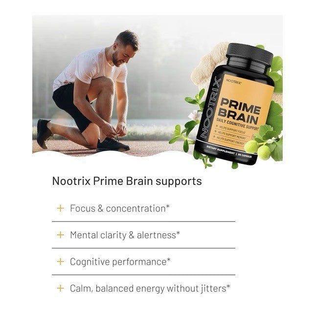 Nootrix Brain Boost Nootropic Supplement Memory Focus Cognitive Support 30 Caps