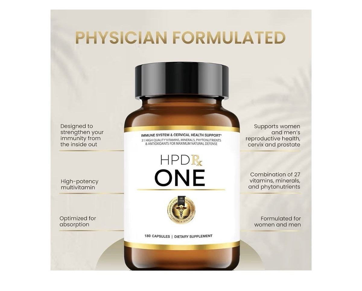 2 Packs HPD Rx ONE Immunity Boost Multivitamin Supplements for Women And Men