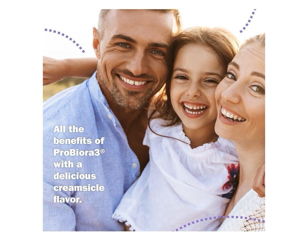2 Pack ProBiora Kids Probiotic Oral Care Gum Teeth Health Chewable Orange