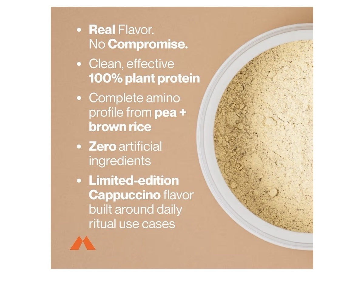 Momentous 100% Plant Protein Foundational & Performance Cappuccino Flavor Powder