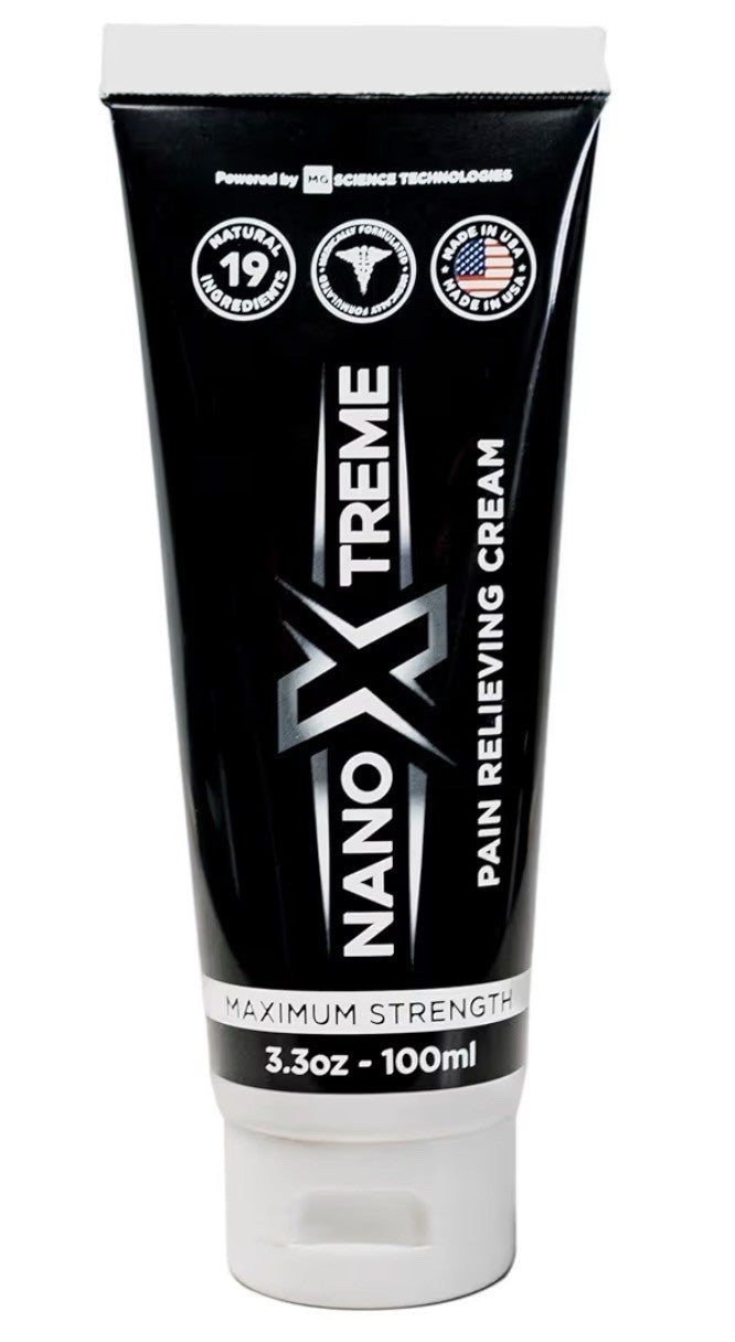 NANOXTREME Pain Relief Cream Fast-Acting Topical for Muscle Joint & Nerve 3.3oz