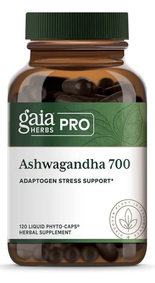 GAIA HERBS PRO Ashwagandha 700 Healthy Immune Stress Support Supplement 120 Caps