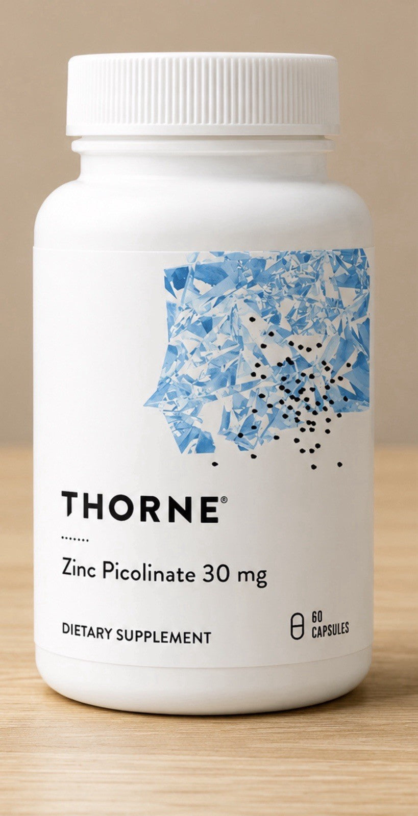 THORNE Zinc Picolinate 30 mg Dietary Supplement 60 Capsules