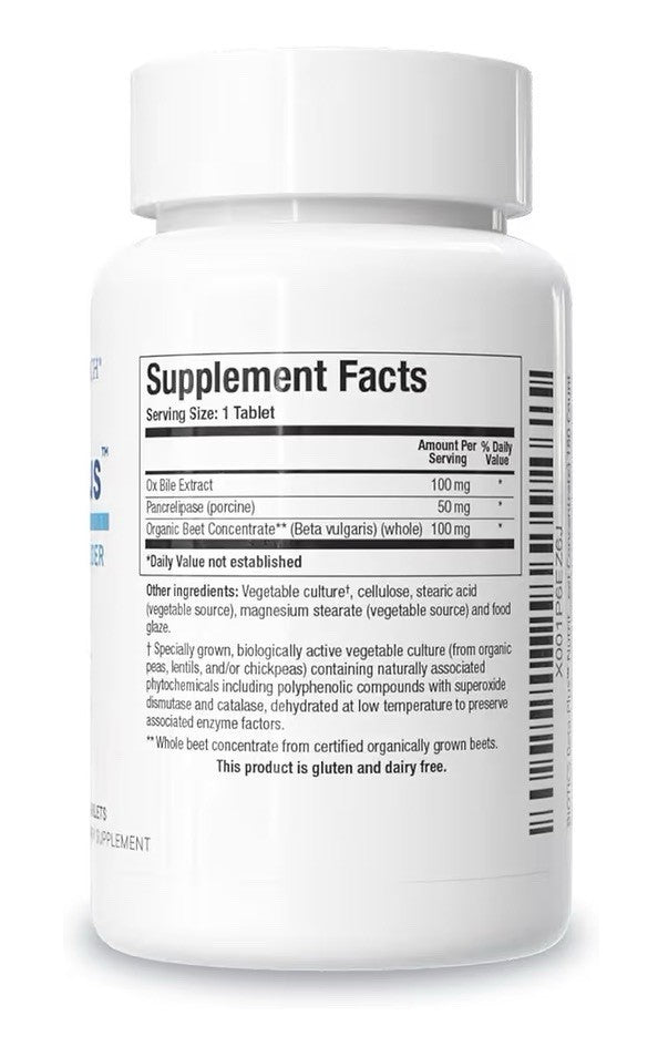 Biotics Research Beta-Plus Nutritional Ox Bile Salts Digestive Enzymes 180Tablet