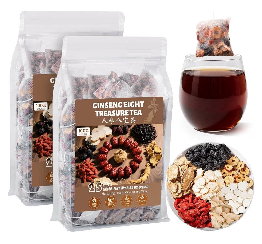 Ginseng Eight Treasure Goji Berries Ginseng Kidney Detox Cleanse Tea 50  TeaBags