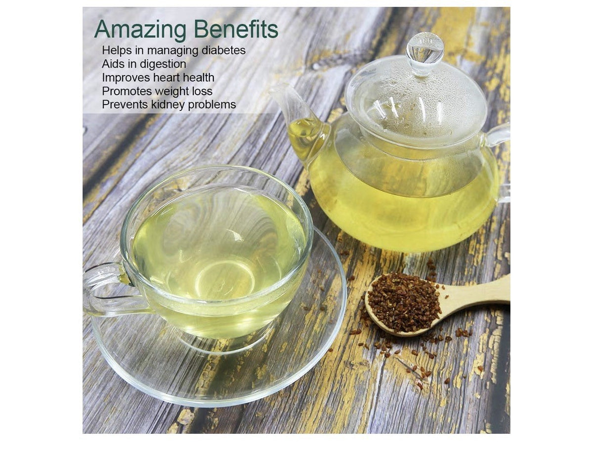 2 Pack FullChea Black Tartary Buckwheat Tea Loose Leaf Herbal Roasted Himalayan