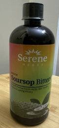 Serene HERBS Soursop Bitters Ancient Herbal Formula Detox Gut Health 16oz