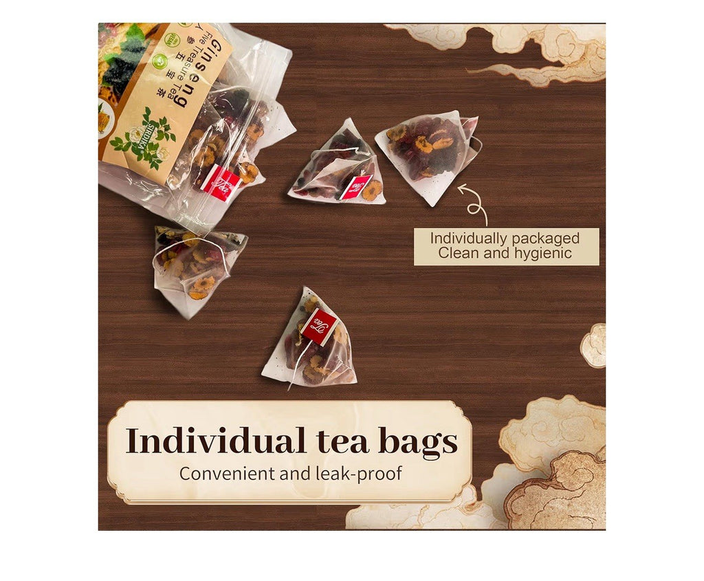 SIRDIKA Ginseng Five Treasures Tea Kidney Detox Cleanse Herbal Tea 25 Teabags