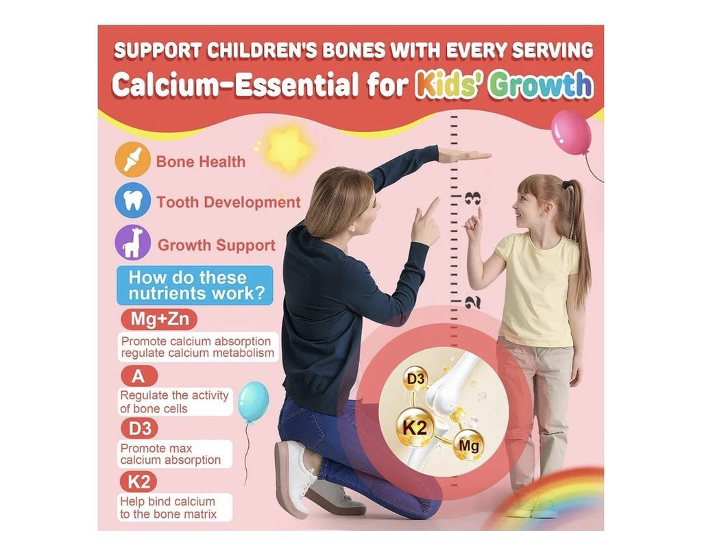Nextdia Kids Methylated Multivitamin Gummies Calcium D3 K2 Probiotics 2 Pack