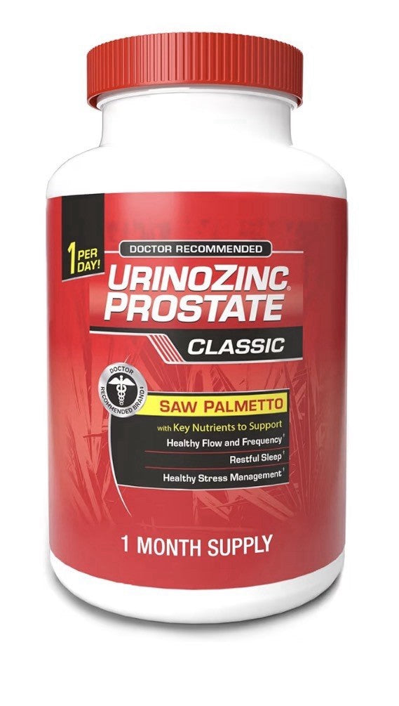 Urinozinc Prostate Classic Supplement Doctor Recommended Saw Palmetto 30Capsules