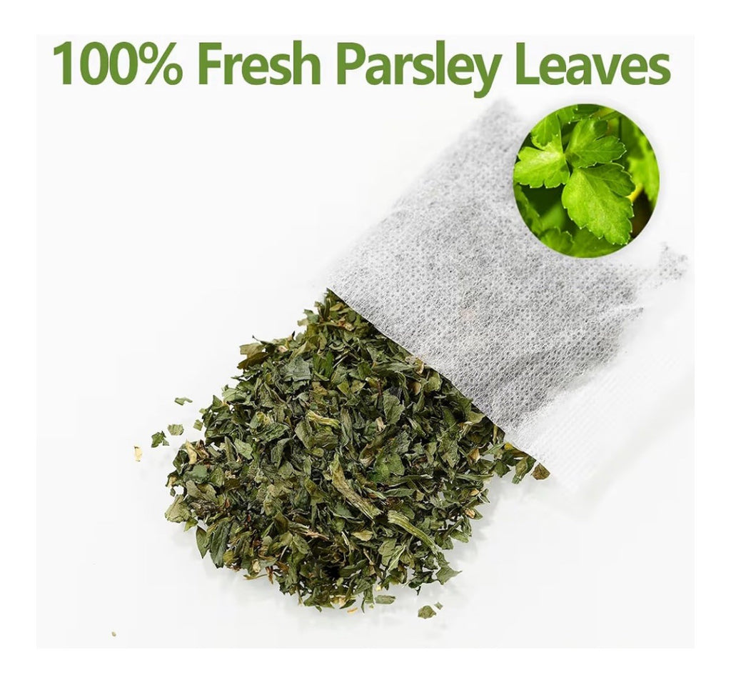 ULTHMOK Parsley 60 Tea Bags  Made with 100% Natural Parsley Leaves Caffeine Free