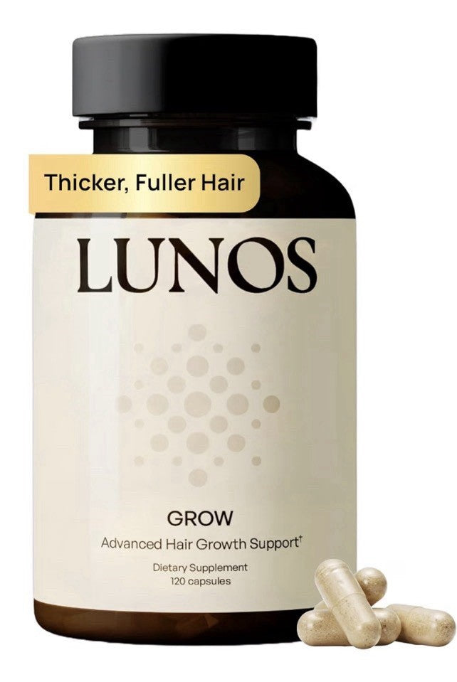 Lunos Grow Advanced Hair Growth Support for Women & Men 120 Capsules