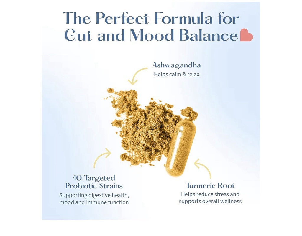 LoveBug Complete Mood Probiotics for Women 50 Billion CFU Mood Digestive 30 Caps